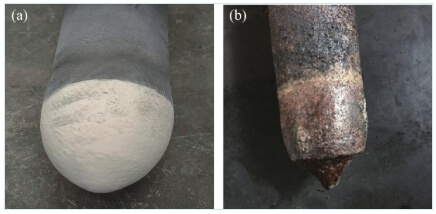 Figure 1 Plug before and after use