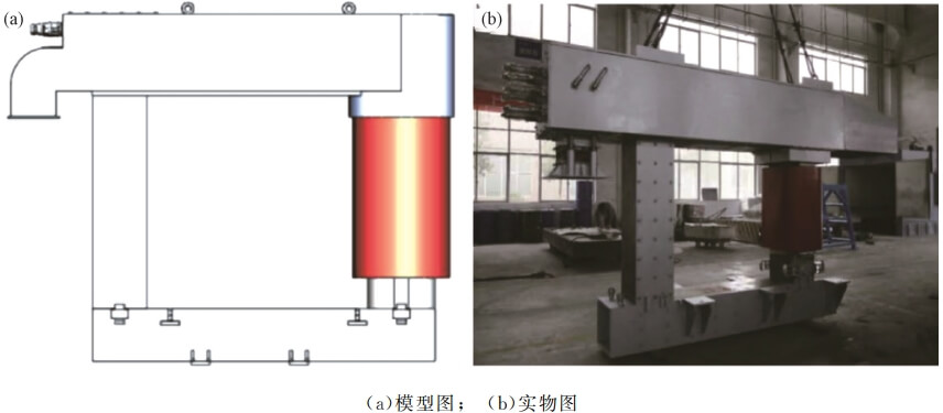 Fig.5 Induction heater model and physical drawing